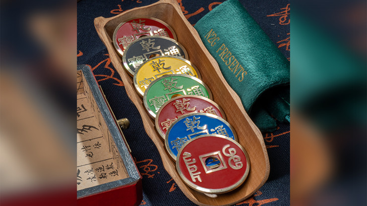 RAINBOW COINS (MORGAN) by N2G magic tricks