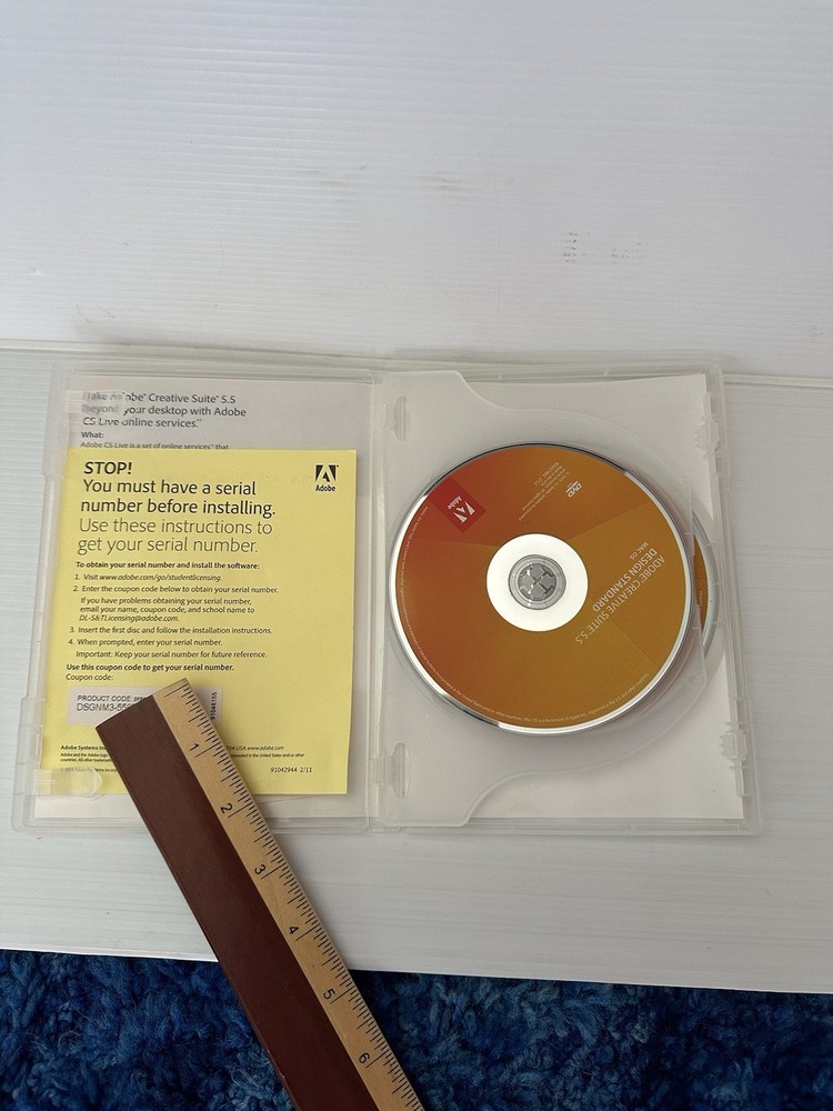 Ad0be Creative Suite 5.5 Design Standard Mac OS Student & Teacher W/Code &Serial