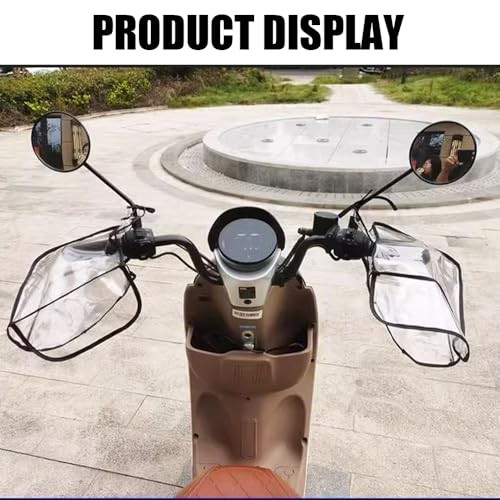 Motorcycle Handle Gloves,Water Resistant Windproof Transparent Handlebar