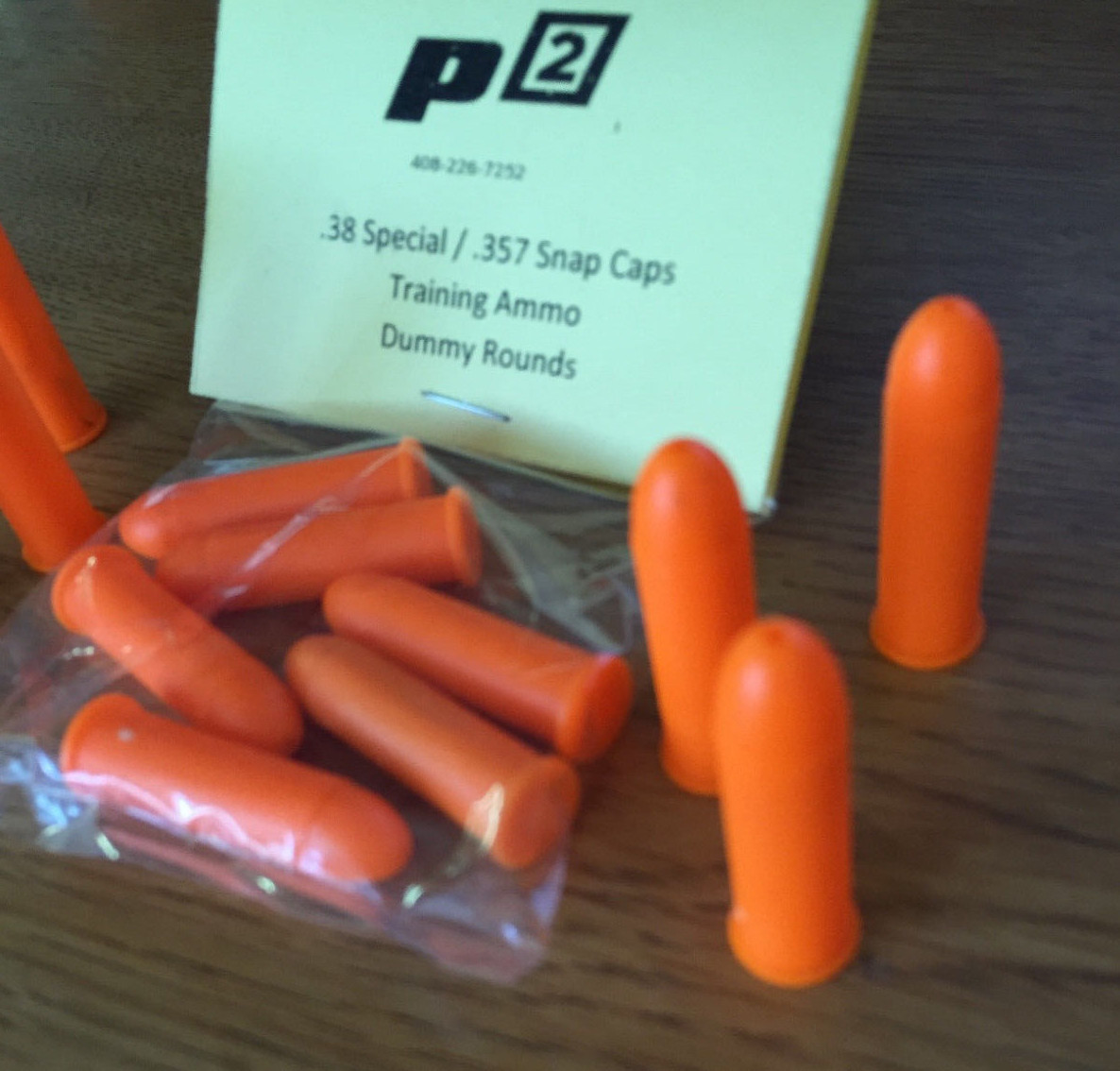 P2 .38 spl Cal SNAP CAPS TRAIN AMMO BULLETS SHELLS PRACTICE SAFE .38 - 6 Pak