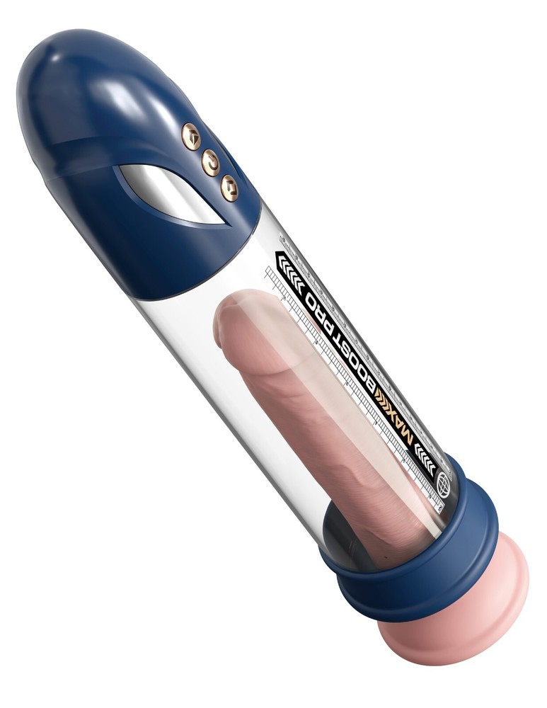 Pipedream Max Boost Pro Flow Waterproof Penis Pump Blue
