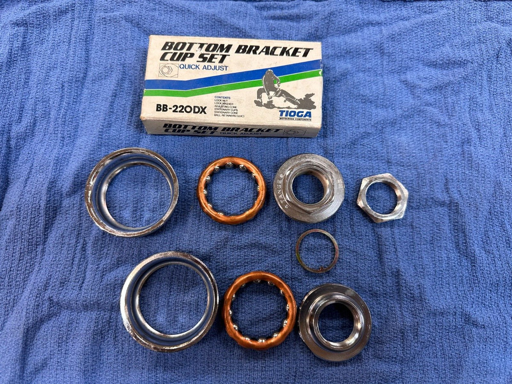 NOS Tioga BB-220DX Bottom Bracket Cup Set 24t