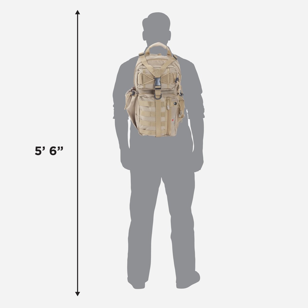 Tac-Six™ Lite Force Tactical Sling Pack, Tan