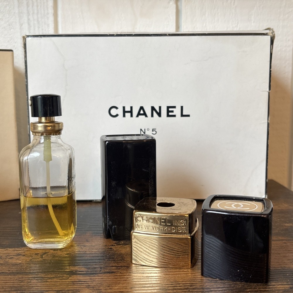 Vintage Chanel Perfume And Dusting Powder Refillable