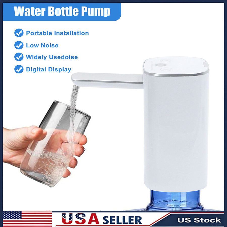 Automatic Water Bottle Pump Drinking Dispenser Electric USB Rechargeable