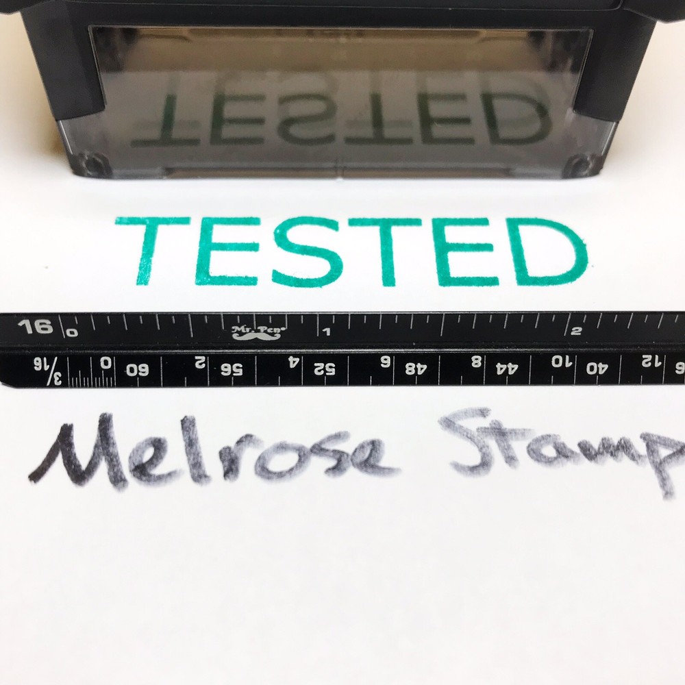 Tested Rubber Stamp Green Ink Self Inking Ideal 4913