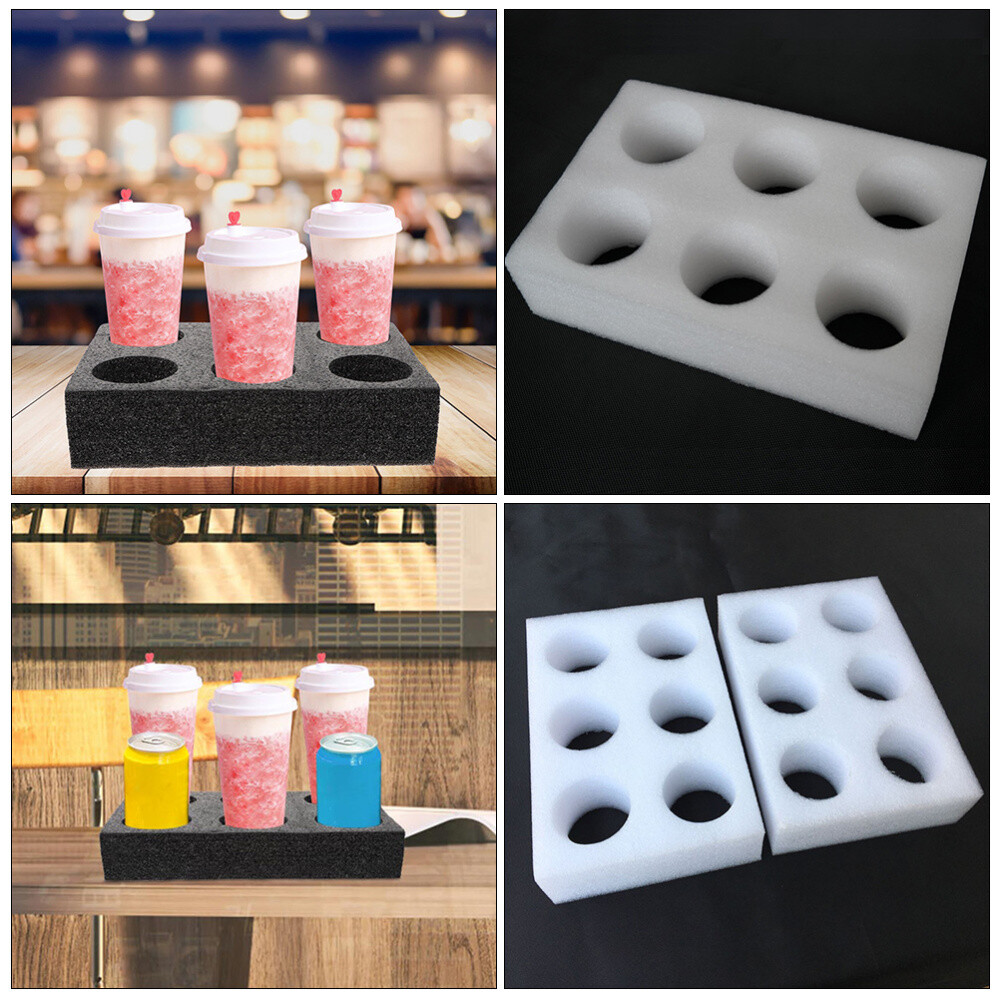 2PCS Practical Cup Carrier Tray Cup Fixing Holders Beverage Packing Boxes