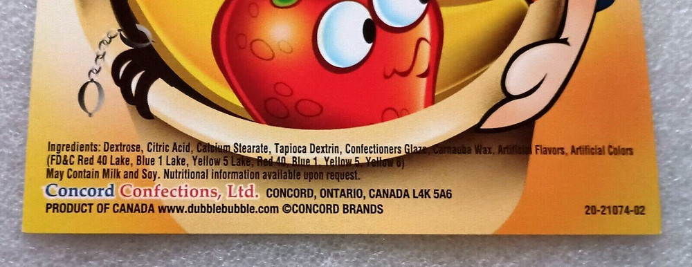 Dubble Bubble Rascals Fruit Candy Machine Vending Display Card 2000s NOS NEW