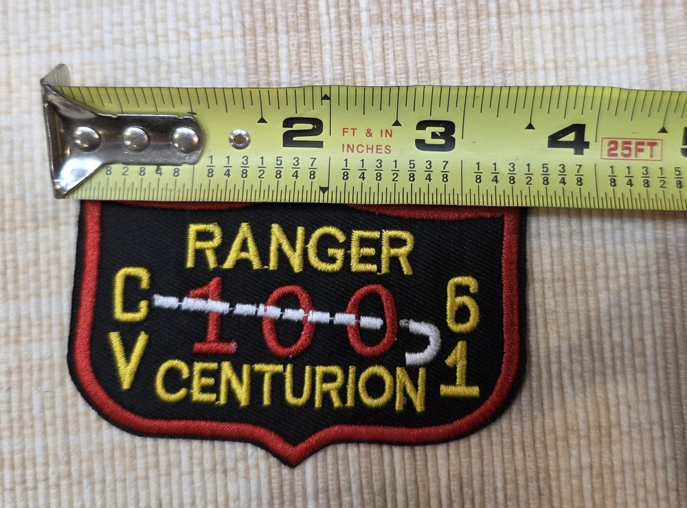 CV-61 USS Ranger 100 Centurion US Navy Squadron Flight Suit Jacket Patch