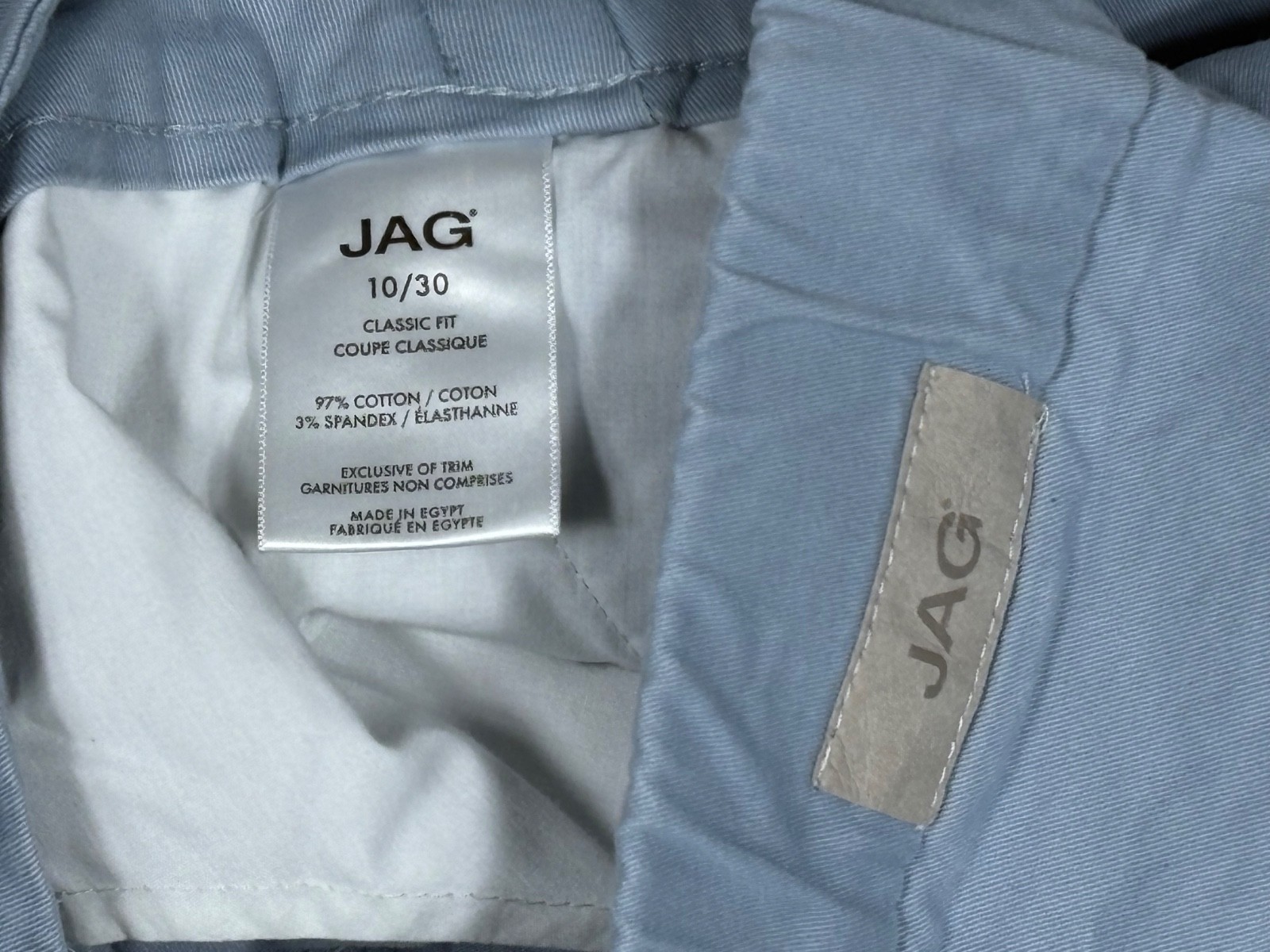 JAG Shorts Women 10 Blue Chino Stretch Casual Summer Travel Coastal Classic