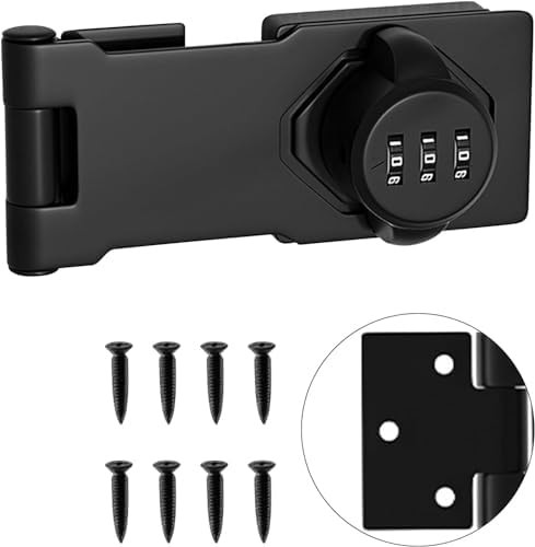 Multifunctional Combination Hasp Lock Combination Lock for Cabinets Mailboxes...