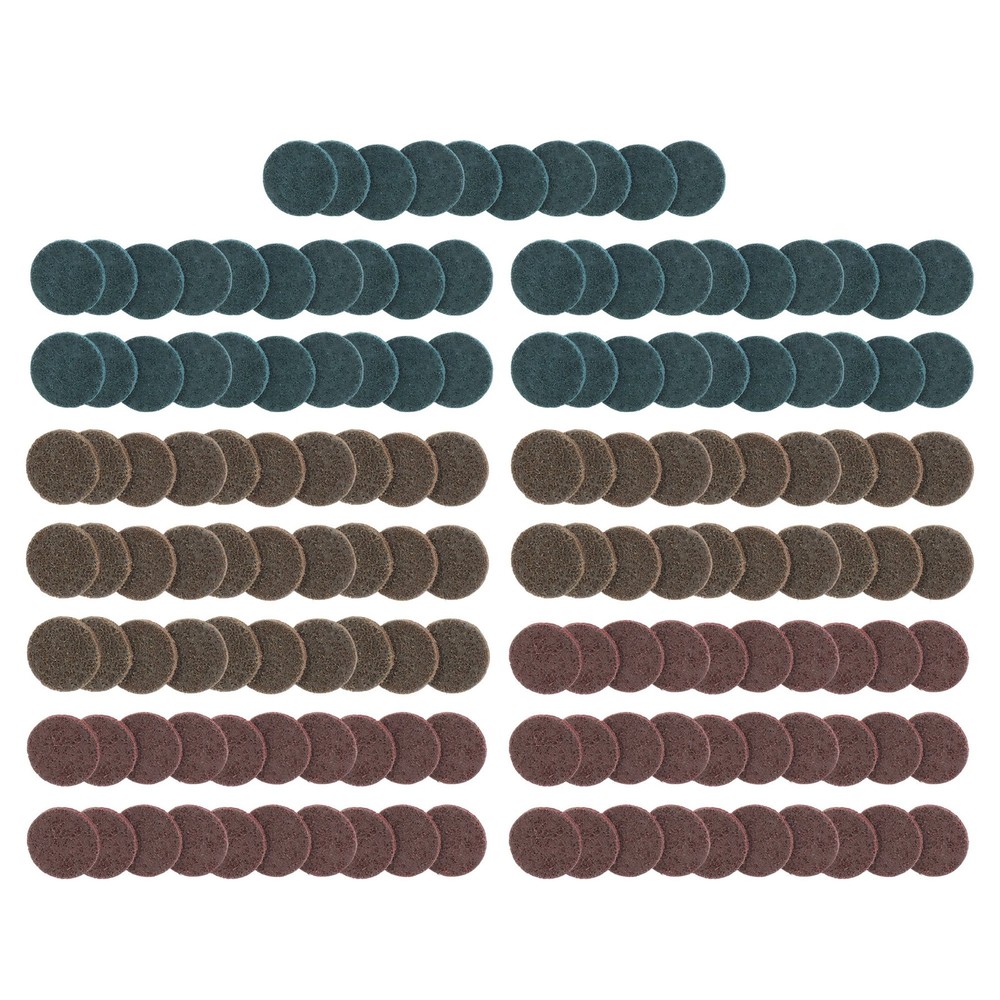 2 Inch Fine Medium and Coarse Quick Change Torque Sanding Discs - 150 Pack