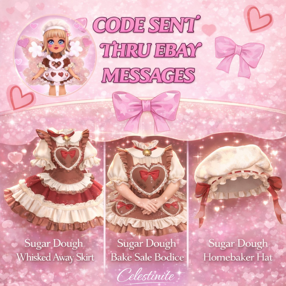 Roblox Royale High Baking Class Sugar Dough Set Code Only Sent In Ebay Messages