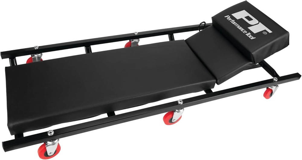 Performance Tool W85005 40-Inch 6-Caster Rolling Shop Creeper Adjustable