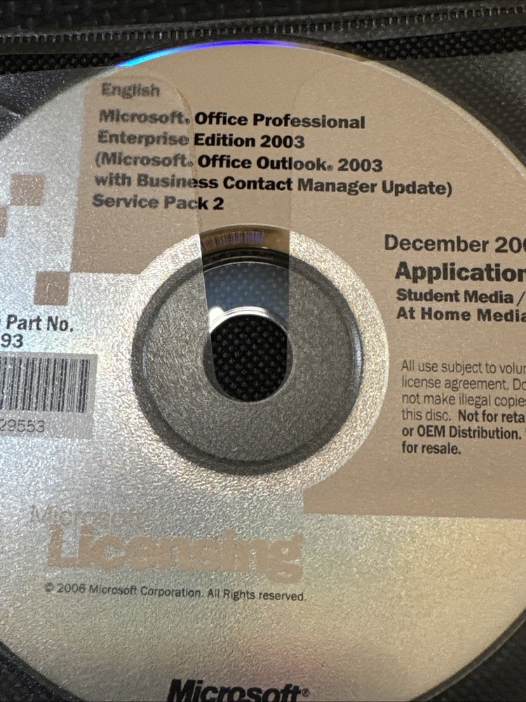 Microsoft Office 2003 Professional Enterprise With Service Pack