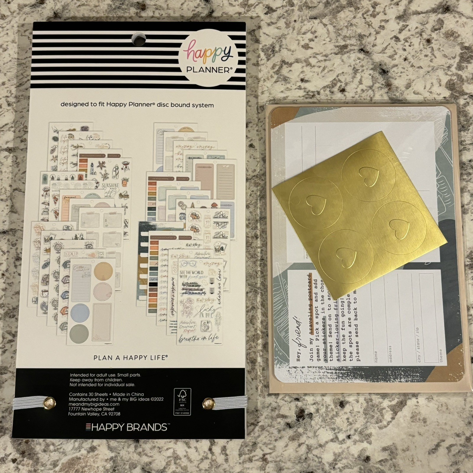 NEW Happy Planner Happy Adventures - Be Happy Box 🧳