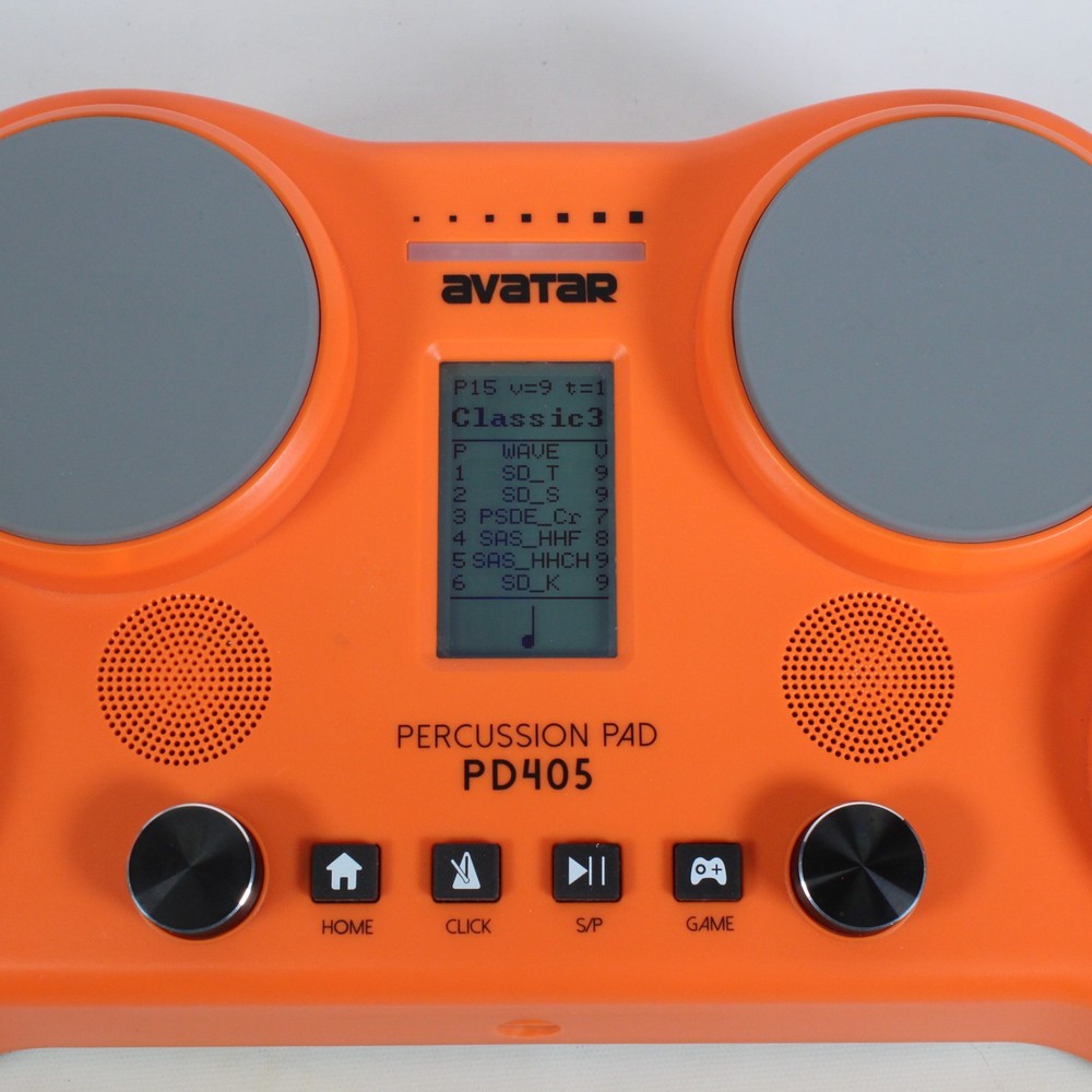 AVATAR PD405 TABLETOP DRUM PERCUSSION PAD, 163 PERCUSSION SOUNDS. PAD ONLY.