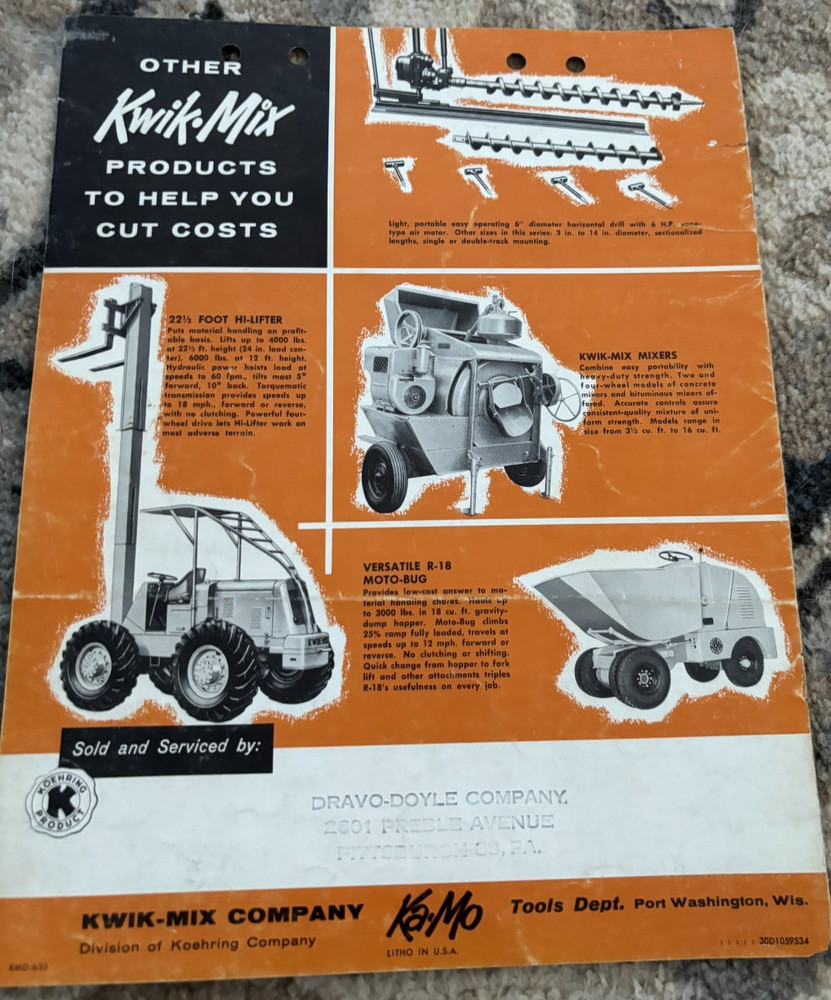 KA-MO Kwik Mix Brochure AMIL25
