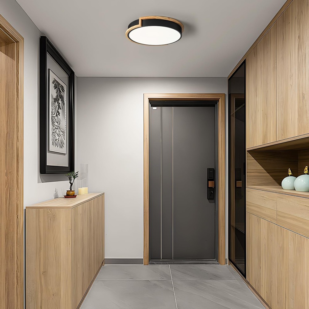 Modern LED Close to Ceiling Light, Round Flush Mount Ceiling Lighting Fixture...