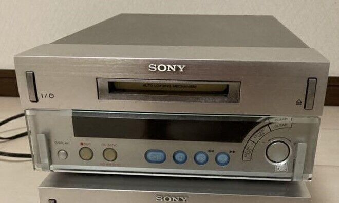 SONY MDS-SD1 Minidisc MD Deck Player Recorder Audio Silver Tested Working