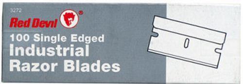 (5 Pack) Red Devil Single Edge Razor Scraper Blades (100 Pack)  630-3272