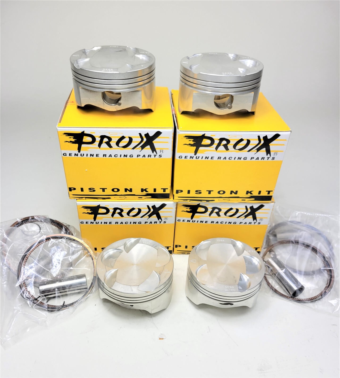 ProX SET OF 4 STD "B" Piston Kits Yamaha YZF-R1 1000 '00-03 FITS 74.00MM BORE