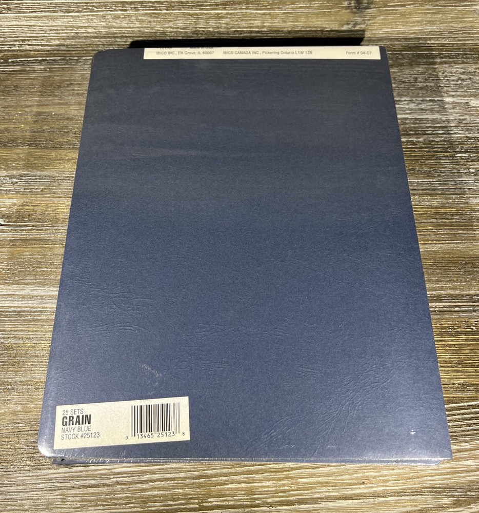IBICO Presentation Covers Binding Systems Blue Traditional Series Bundle of 3