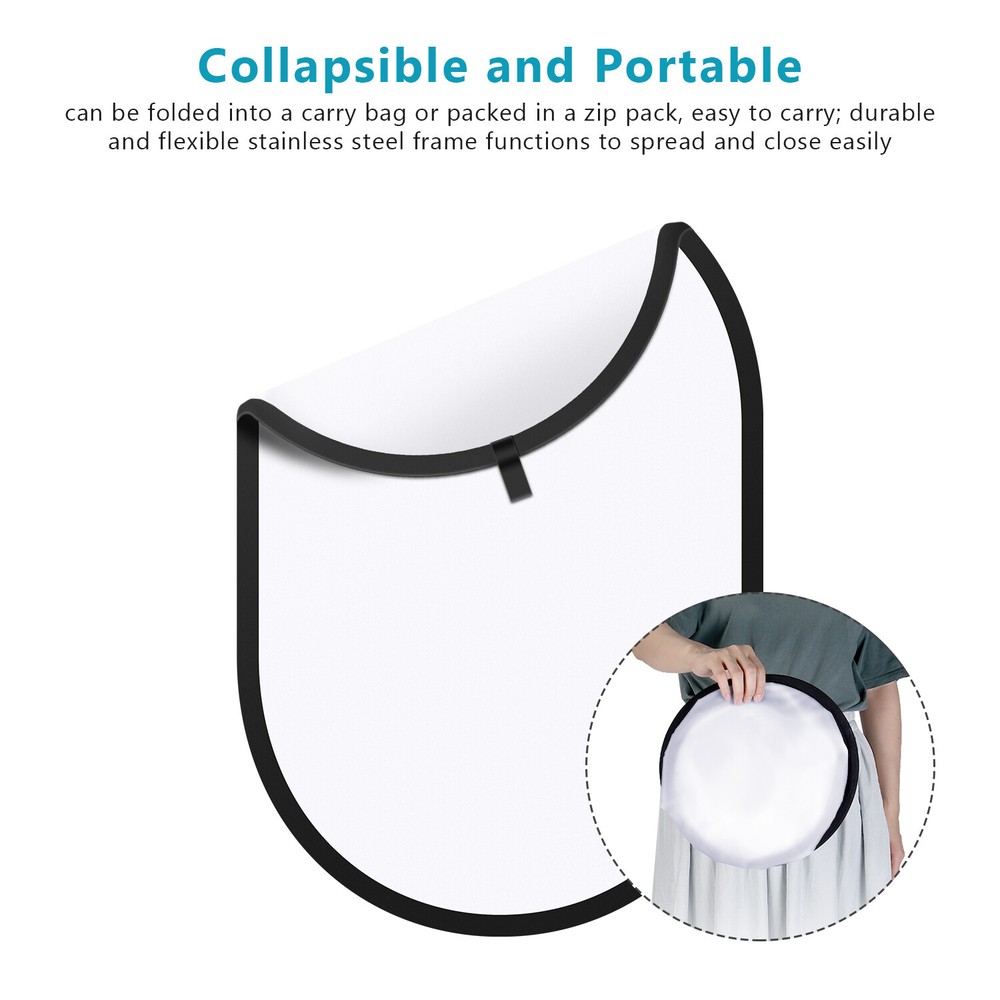 Neewer Photography Studio Lighting Reflector Pop-out Foldable Soft Diffuser Disc
