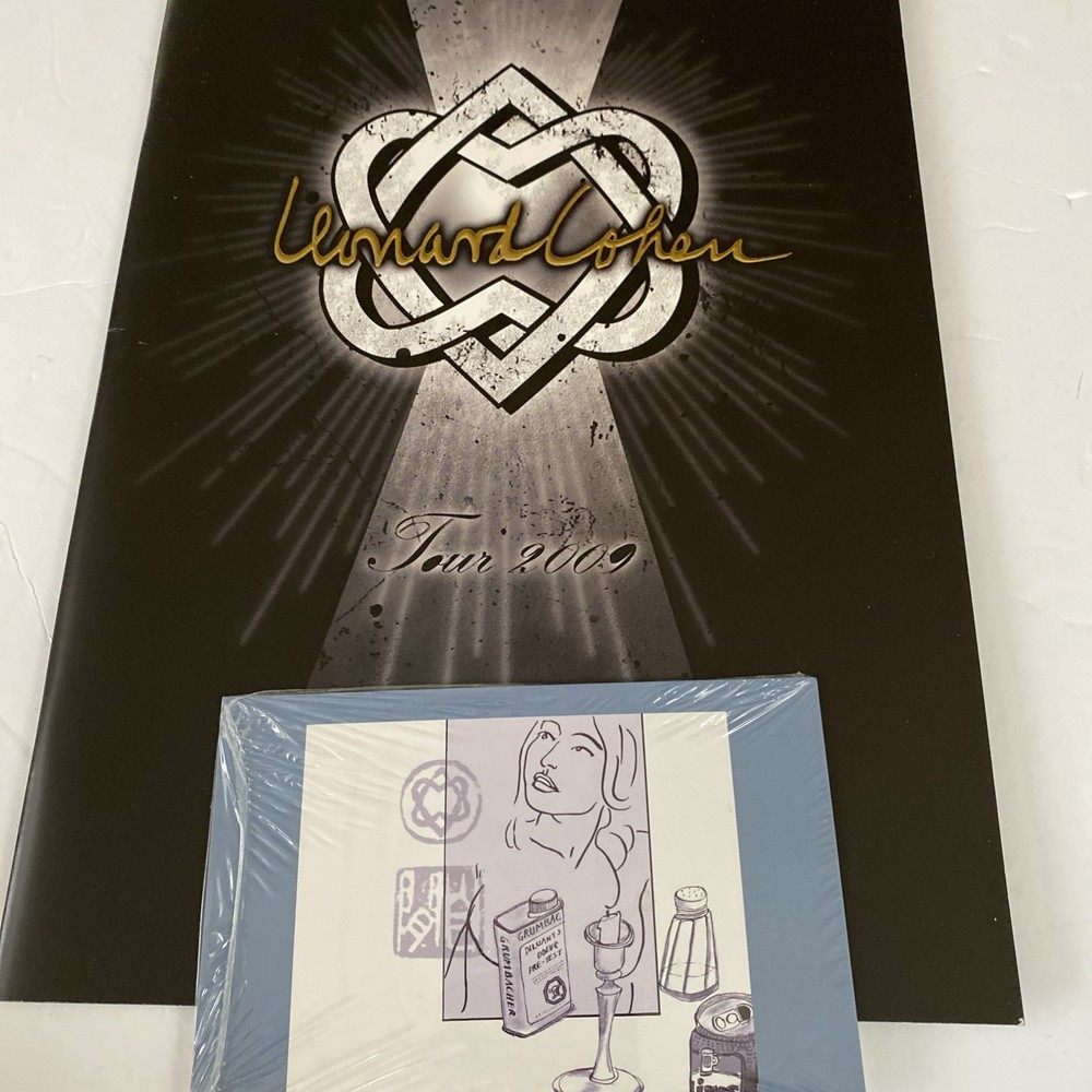 Leonard Cohen Official 2009 Tour Program And Postcard Set