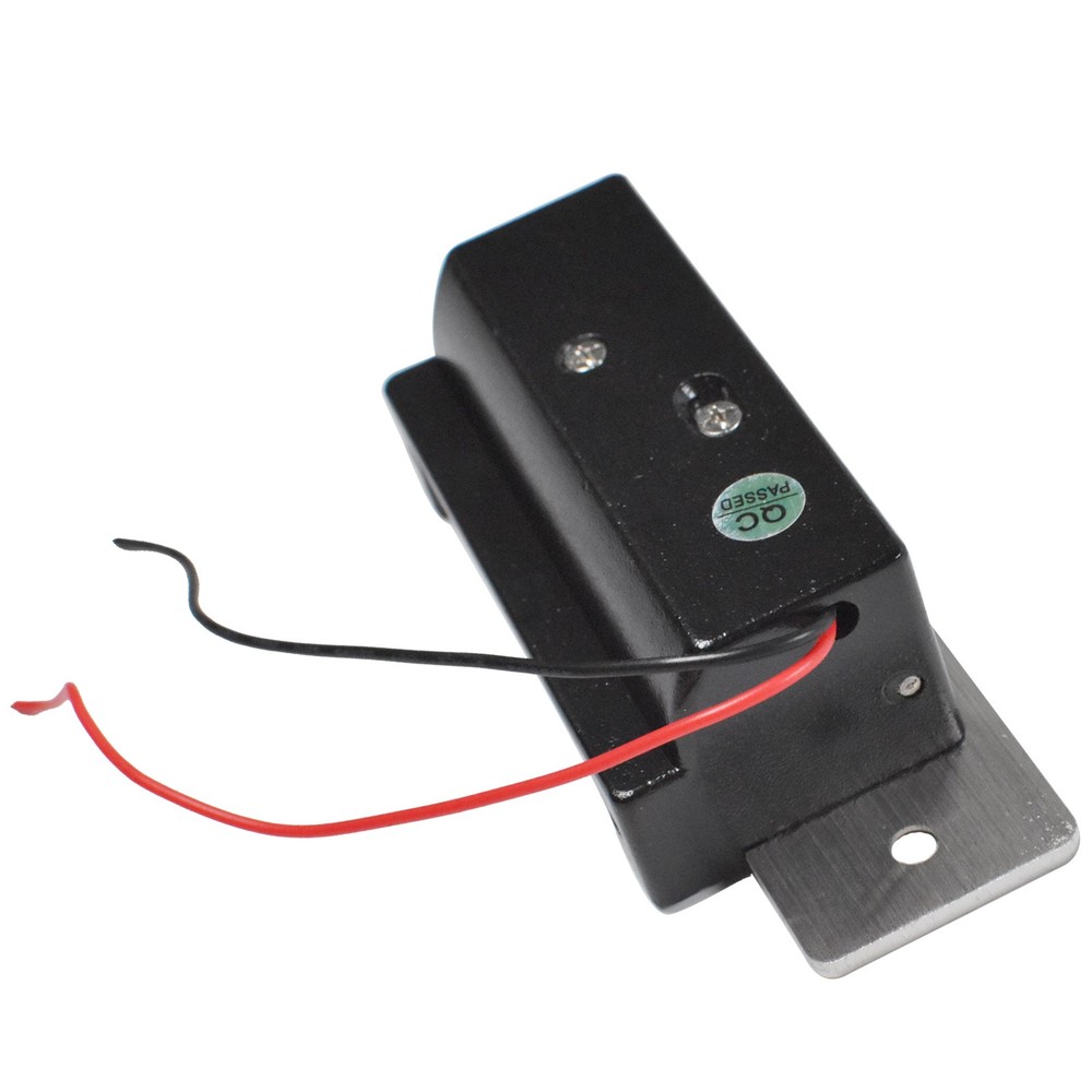 12VDC Fail-Secure/Fail-Safe Adjustable Electric Door Strike Lock - Black
