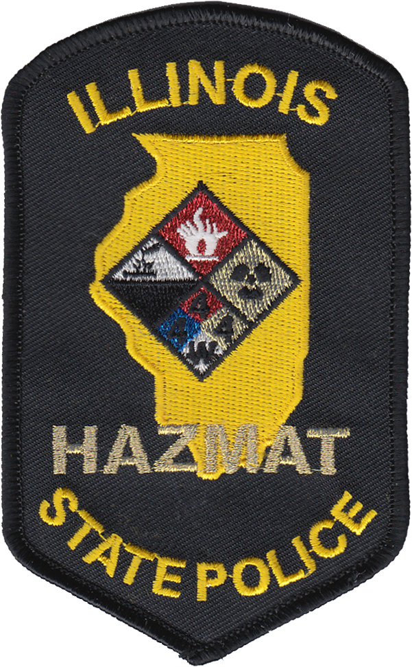 ILLINOIS STATE POLICE SHOULDER PATCH: Hazmat