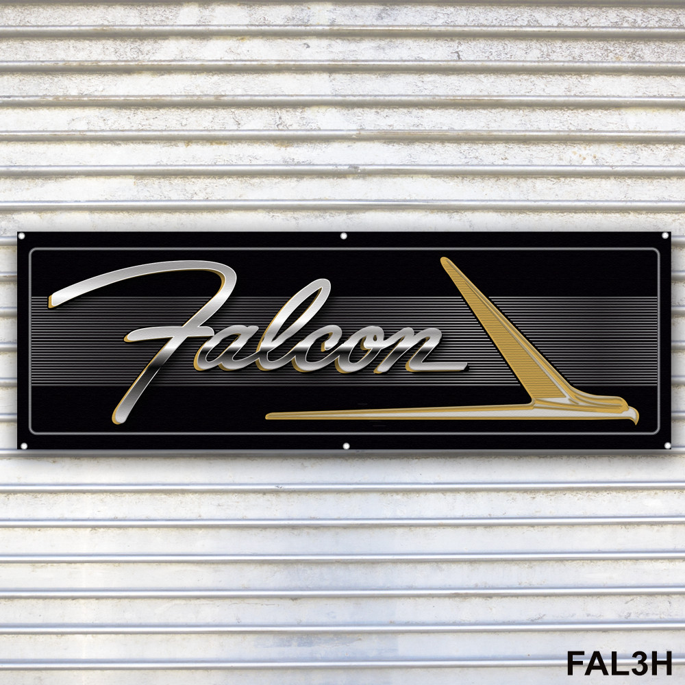 Ford Falcon Banner Sign Wall Art