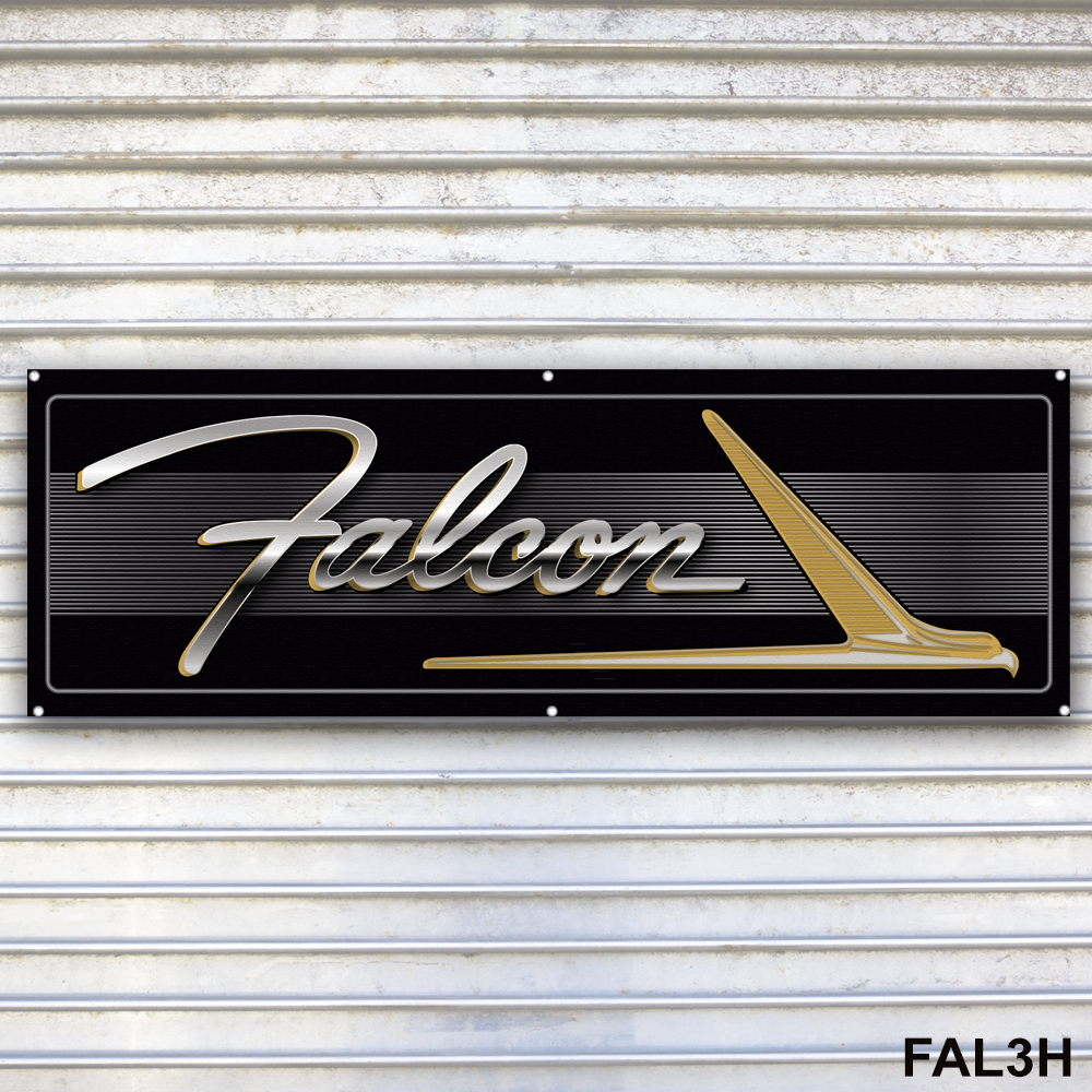 Ford Falcon Banner Sign Wall Art