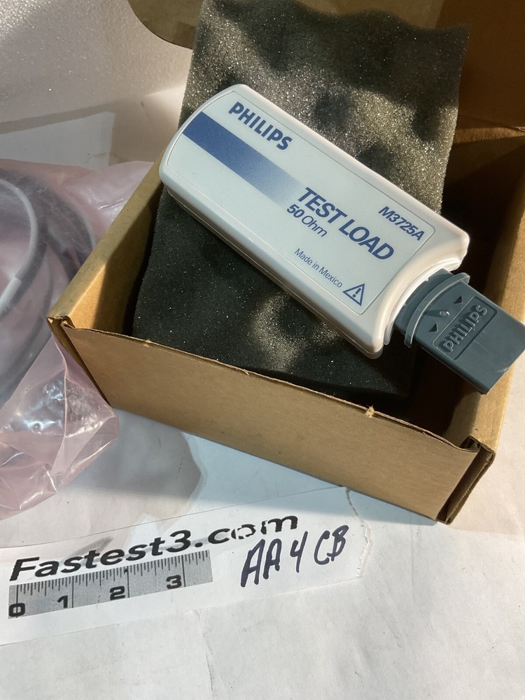 NEW Philips Test Load 50 Ohm M3725A + Cable Pad Cable Plug Connector M3508A