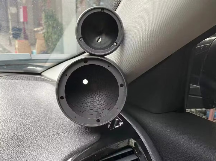 Tweeter & Midrange Speaker Pods Pair ABS Plastic A Pillar Dash Mount Mids Highs