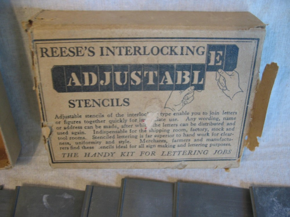 vintage stencils by Reeses numbers