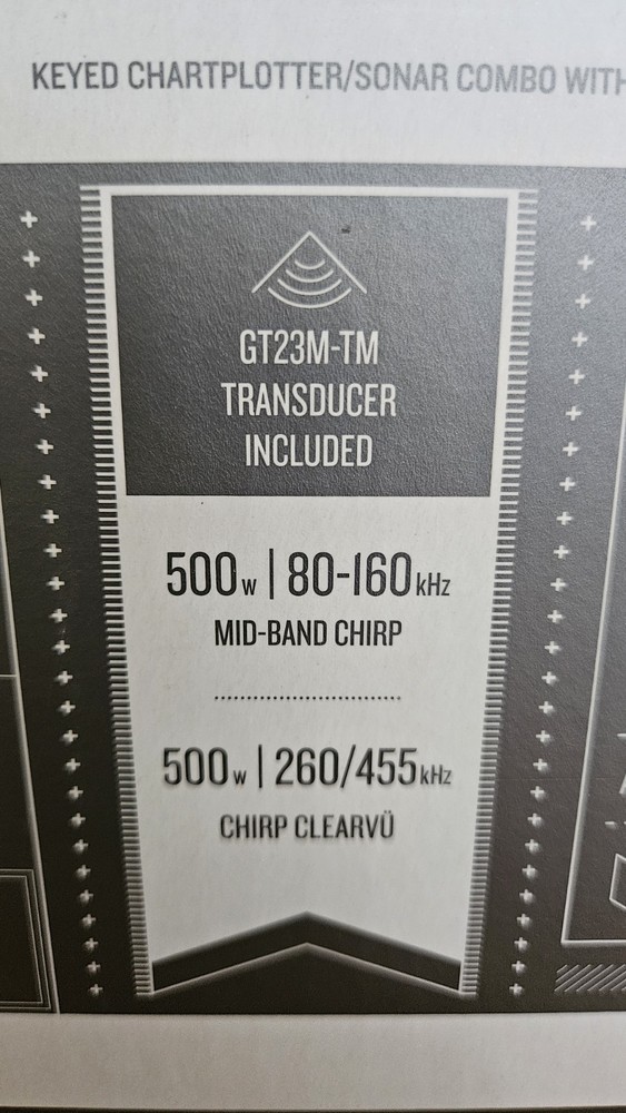 Garmin Echomap Plus 64CV + Transducer, Chartplotter MFD, GPS with mount NIB