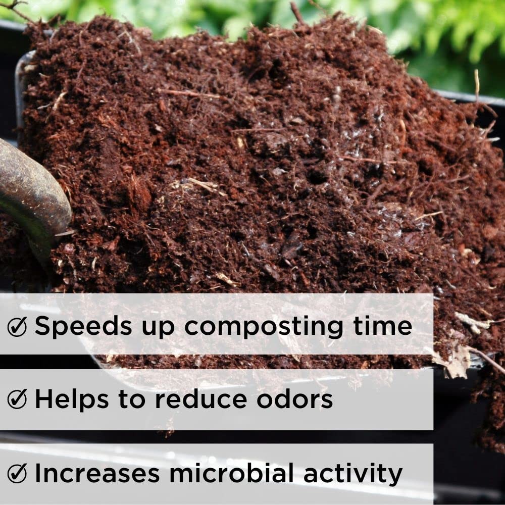 Compost Accelerator 100x Concentrate | Fast-Acting Microbe Blend for Bins