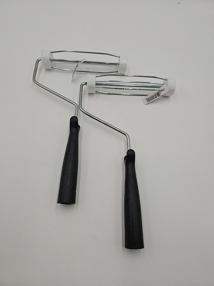 2 Pack Mini Roller Frame, 7 in L, Plastic Handle, Threaded Handle
