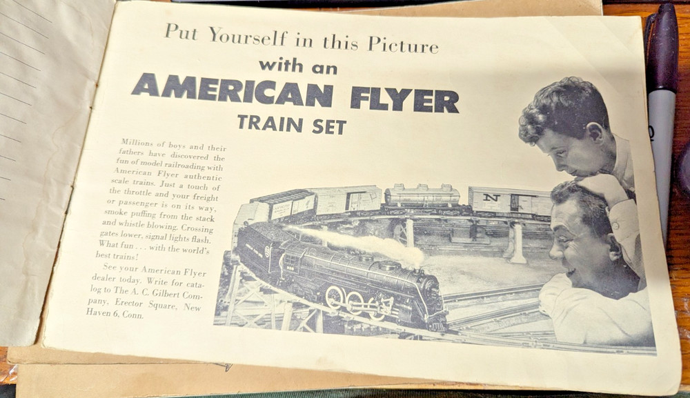 ORIGINAL 1954 ENGINEER A.C. GILBERT ERECTOR SET MANUAL M3934