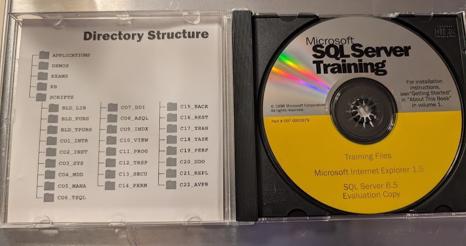 Microsoft SQL Server 6.5 Training CD-ROM – BackOffice – Microsoft Press (1996)