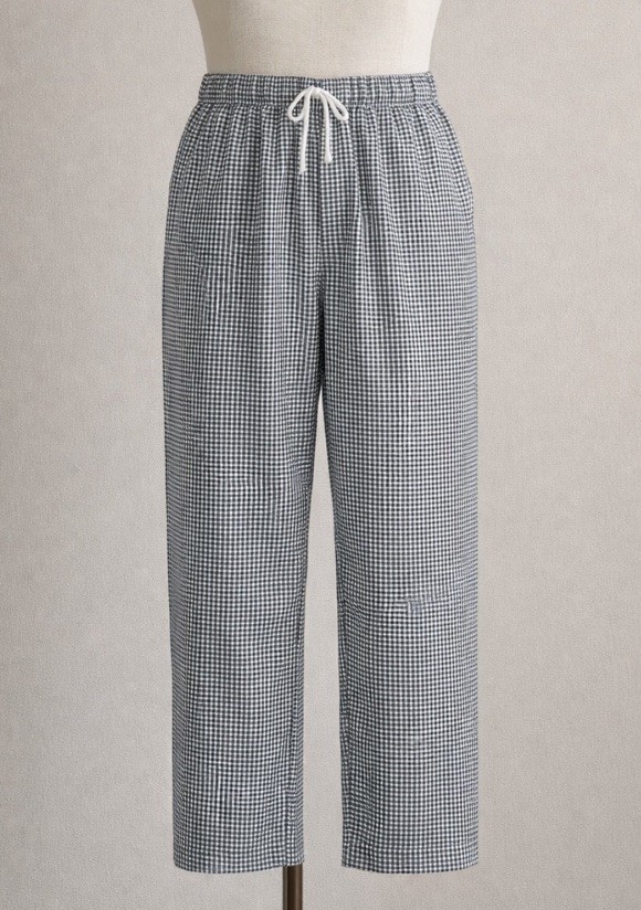 Happy Chef Utility Pants Black White Houndstooth Sz M Pockets Classic MINT Cook