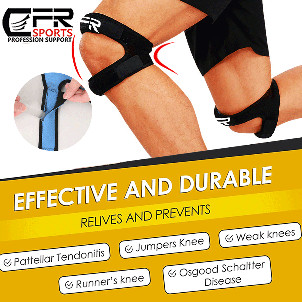 Adjustable Knee Support Double Strap Stabilizer Patella Tendon Arthritis Brace