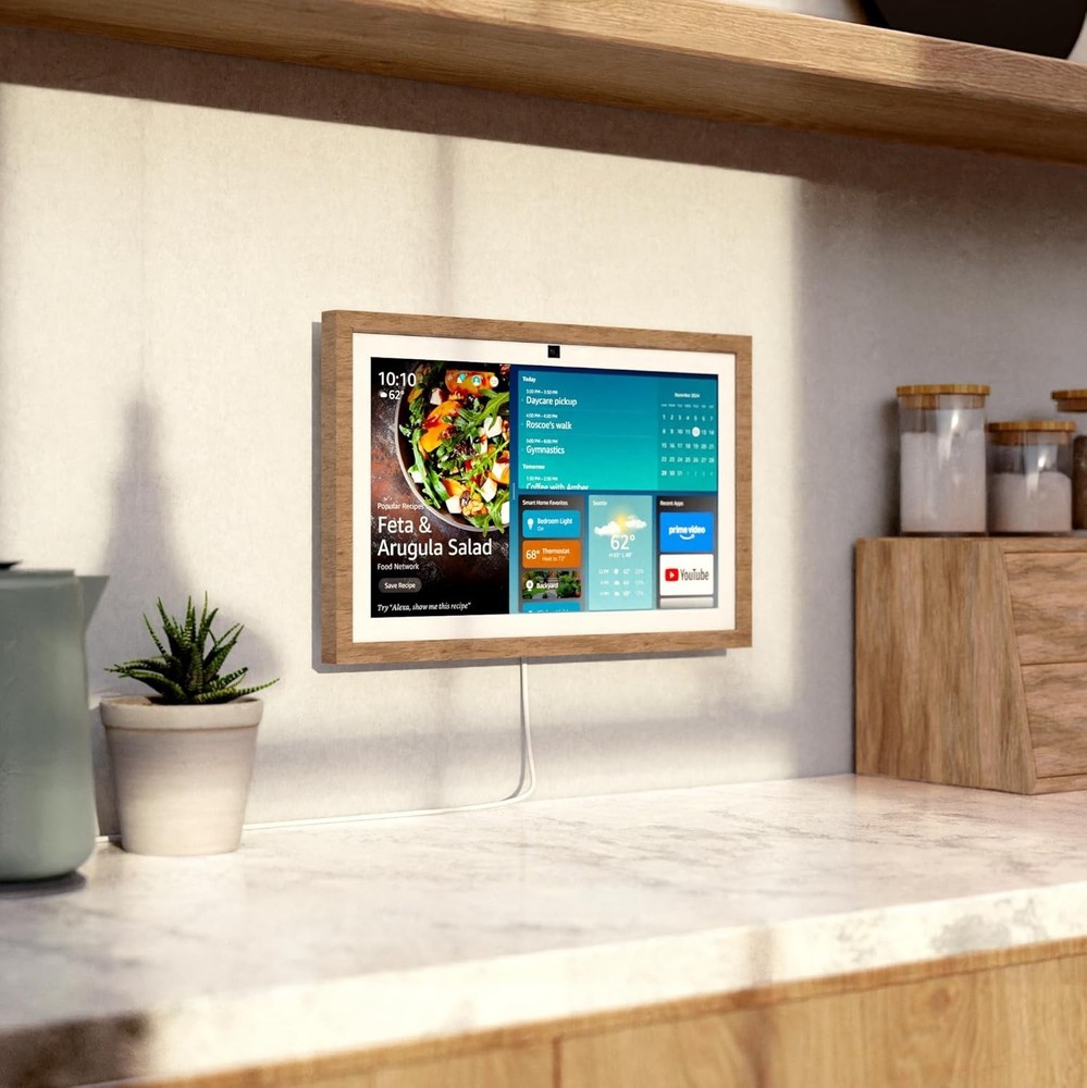 Made for Amazon Frame Echo Show 15 (Gen 2, 2024 Release) Light Brown