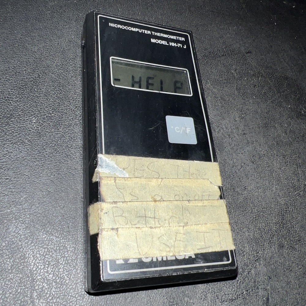 Omega Model HH-71 TH J Microcomputer Thermometer (No thermistor)