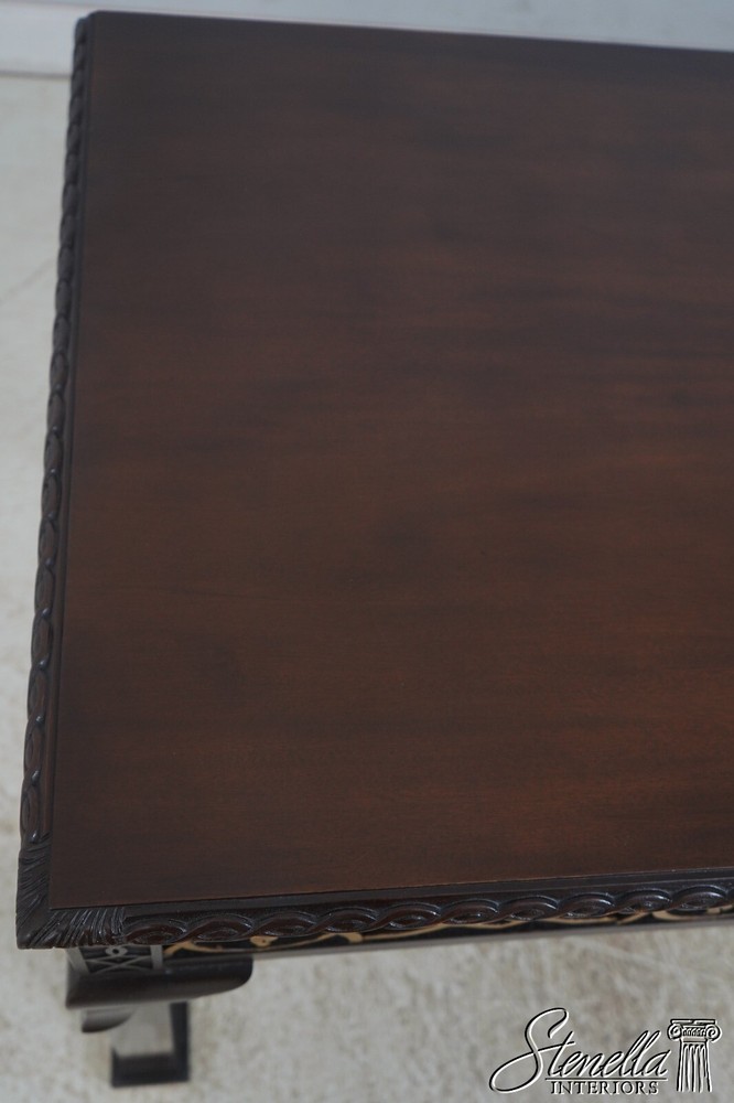 68148: BAKER Chippendale Large Mahogany Library Table