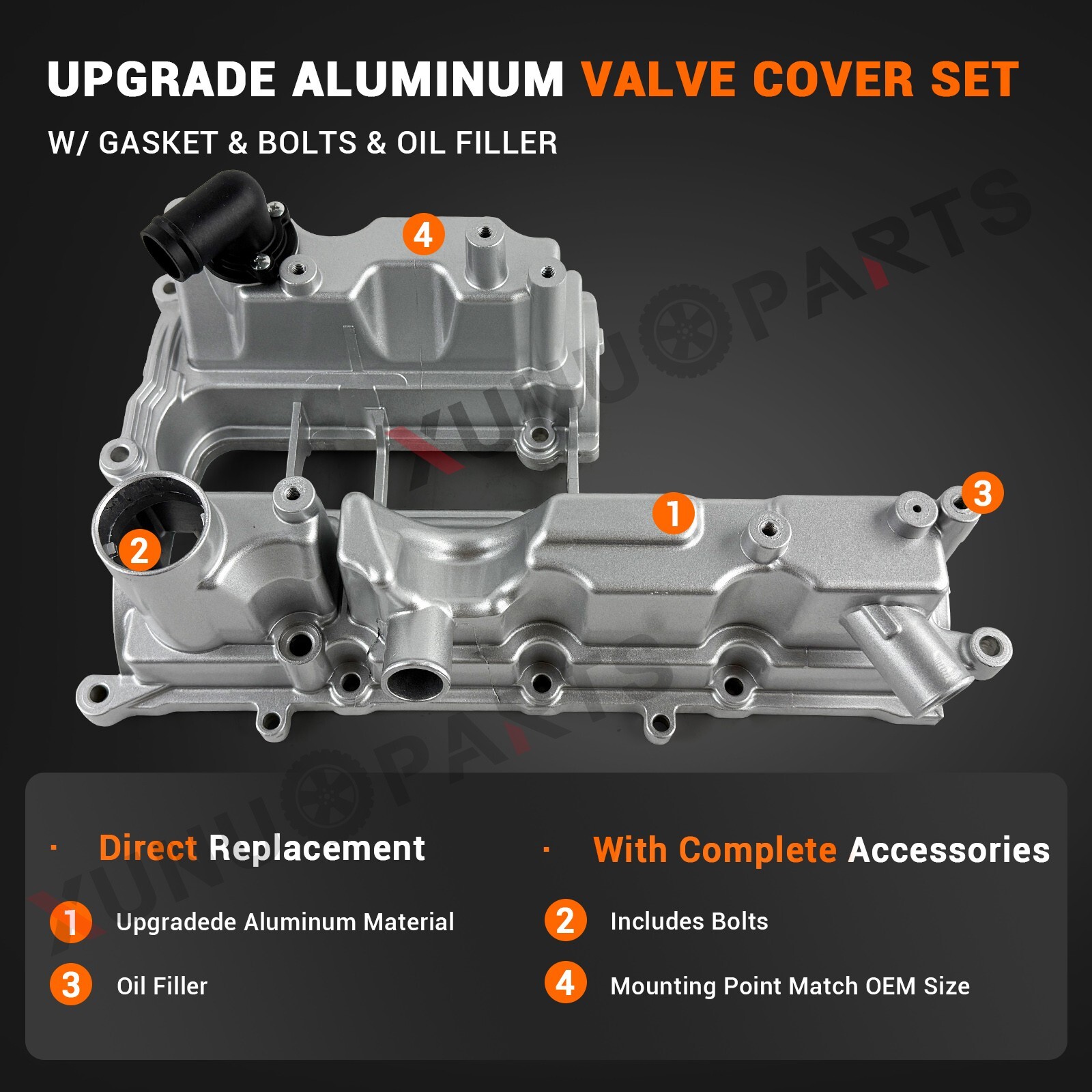 Upgraded Valve Cover for 2013-2016 Ford Escape 2014-2019 Ford Fiesta 1.6L Turbo