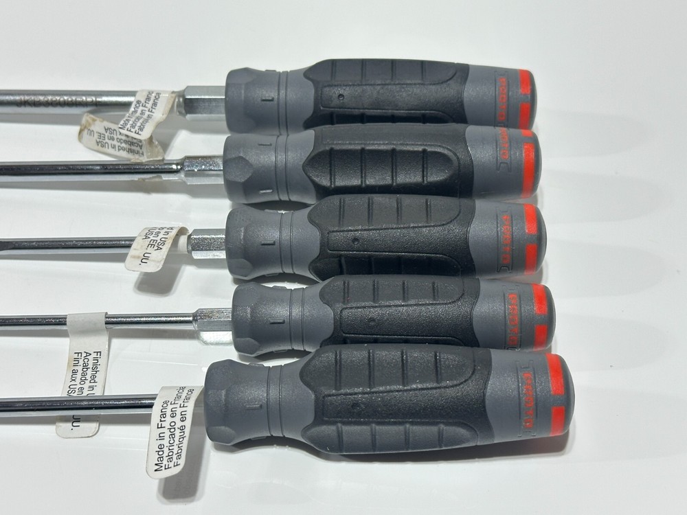 NEW Proto Tools 5pc Phillips & Flat Slotted Screwdriver Set w/ Comfort Handle