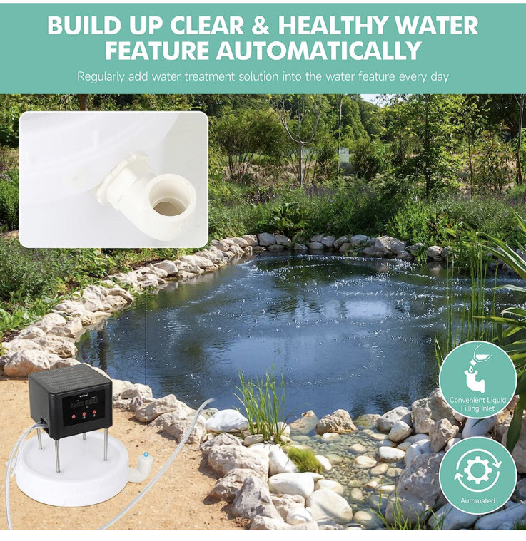 Briidea Waterproof Automatic Dosing System With Multiple Times For Pond, Etc.