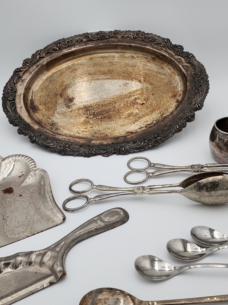 Silver Platter Ware - 12 PCS